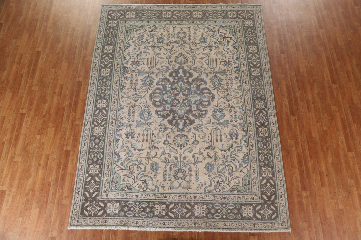 Distressed Tabriz Persian Area Rug 8x11