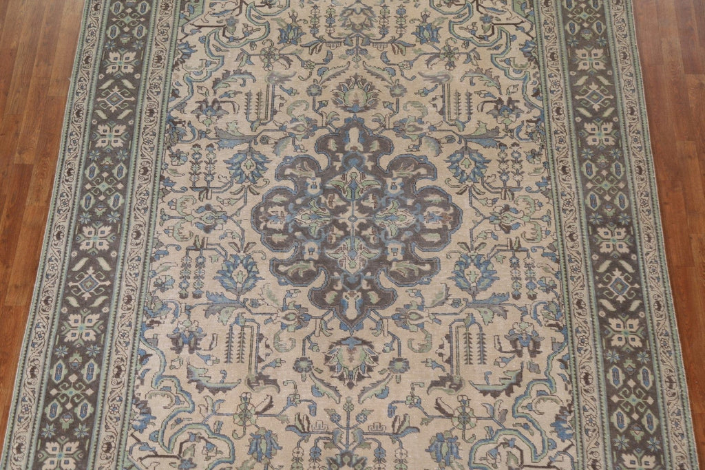 Distressed Tabriz Persian Area Rug 8x11