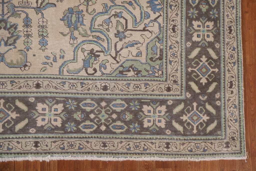 Distressed Tabriz Persian Area Rug 8x11