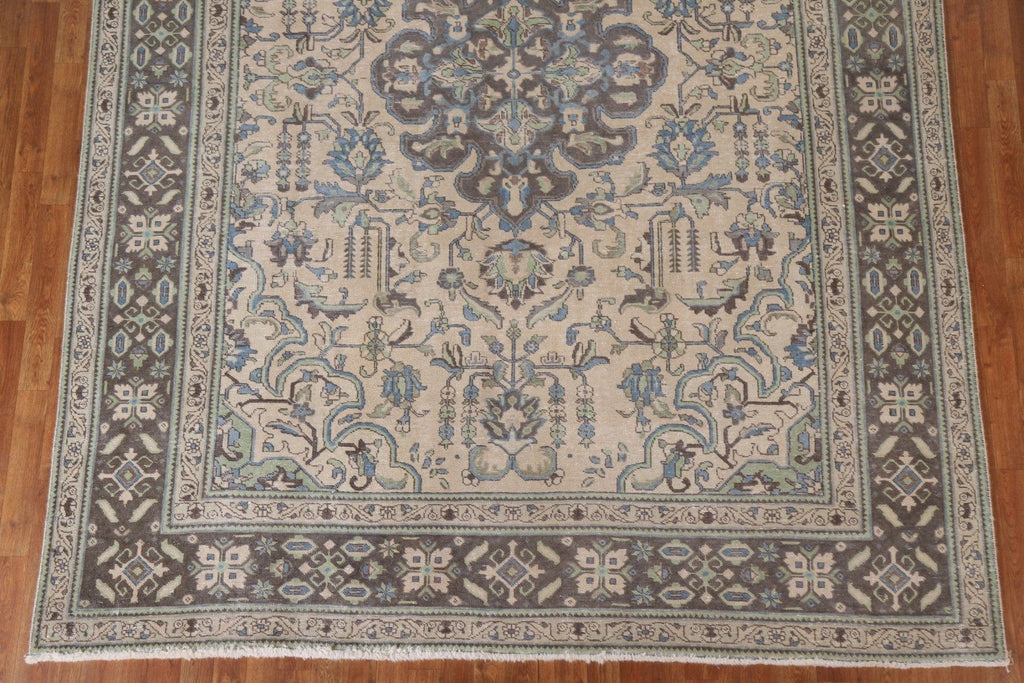 Distressed Tabriz Persian Area Rug 8x11