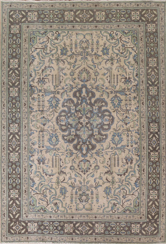 Distressed Tabriz Persian Area Rug 8x11