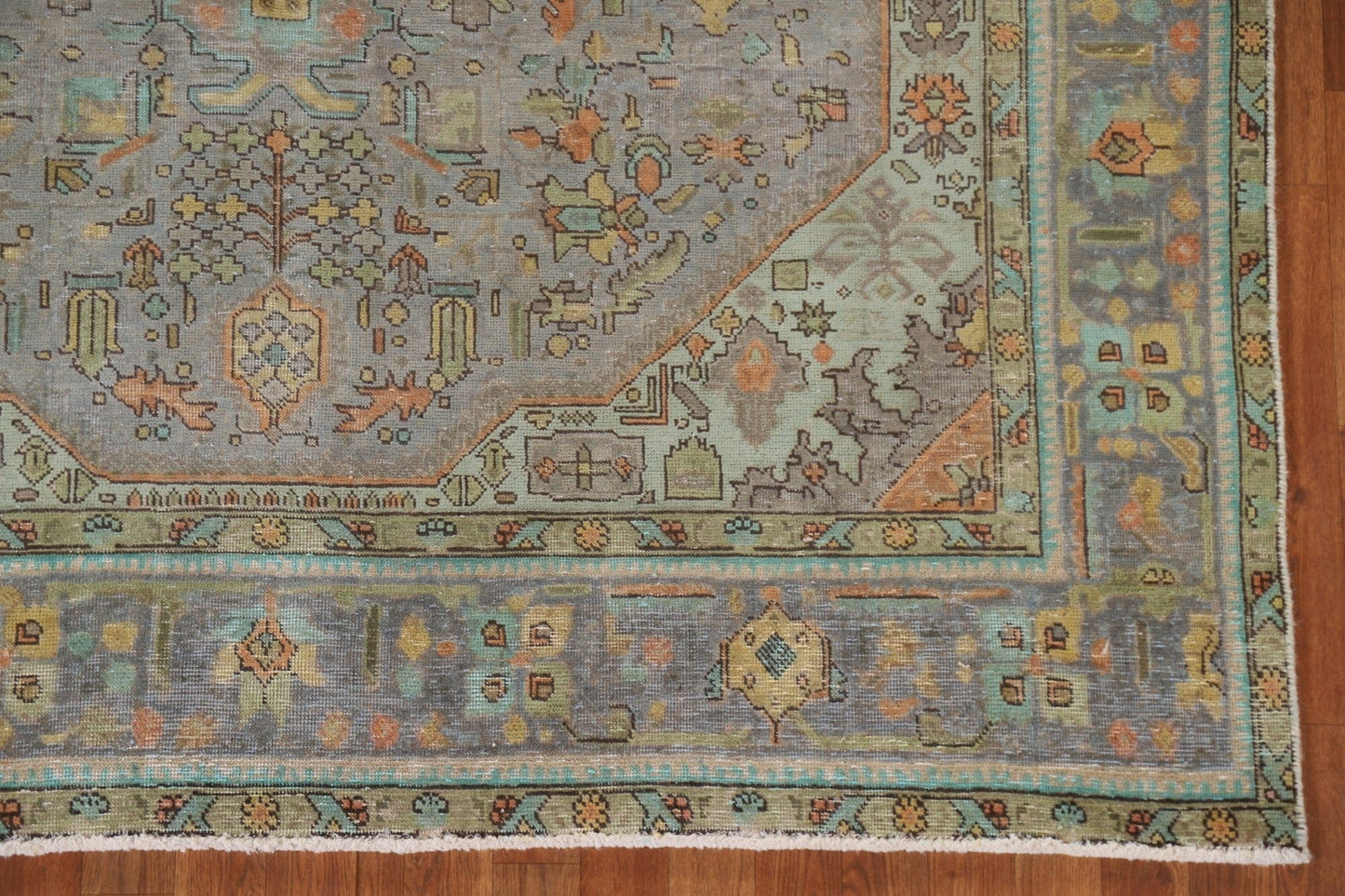 Distressed Over-Dyed Tabriz Persian Area Rug 6x10