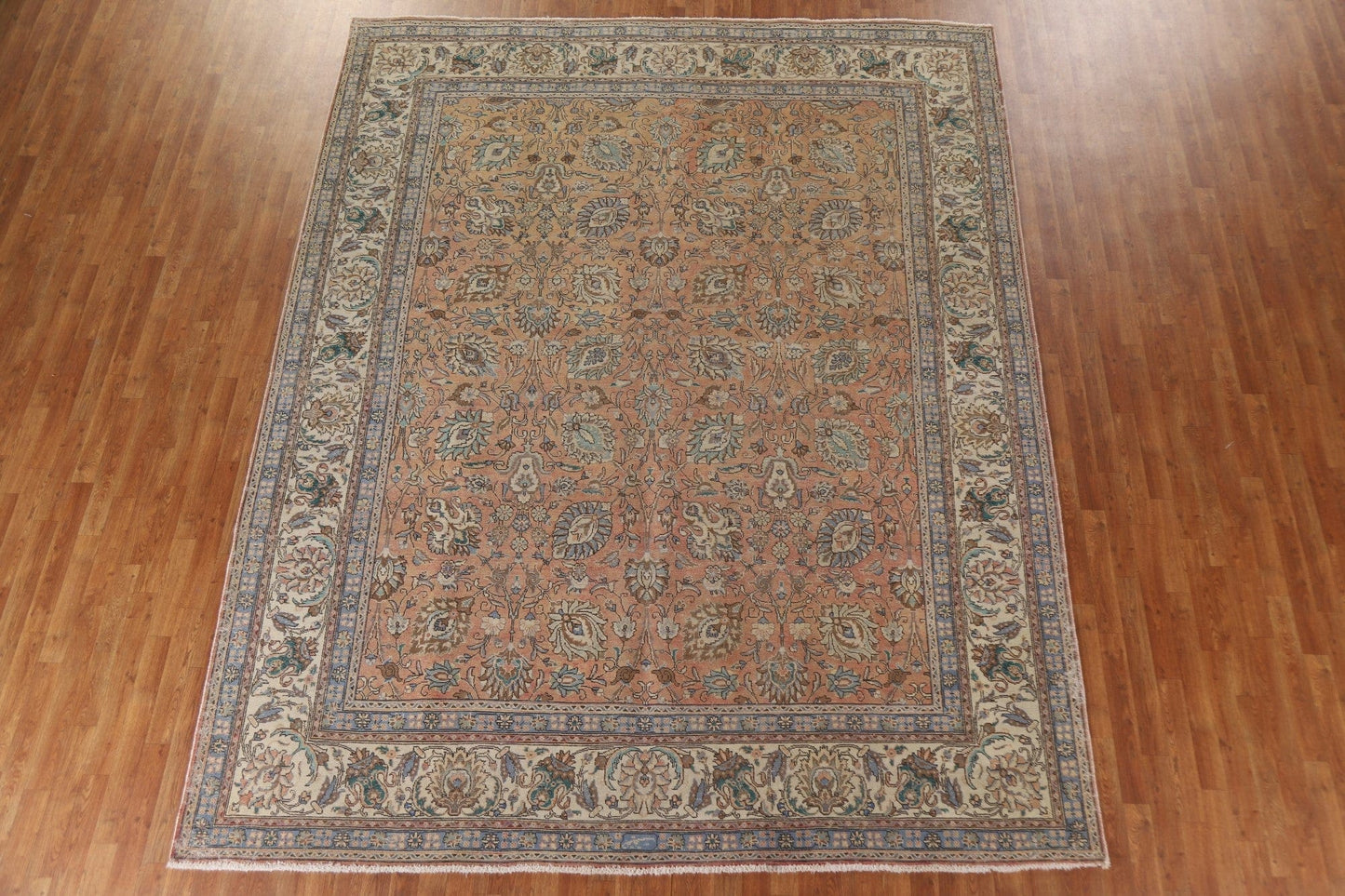 All-Over Floral Tabriz Persian Area Rug 9x12