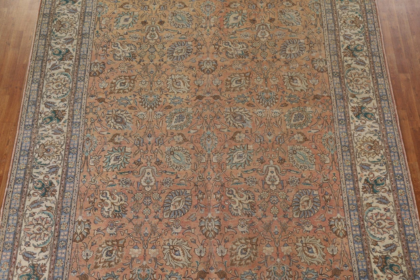 All-Over Floral Tabriz Persian Area Rug 9x12