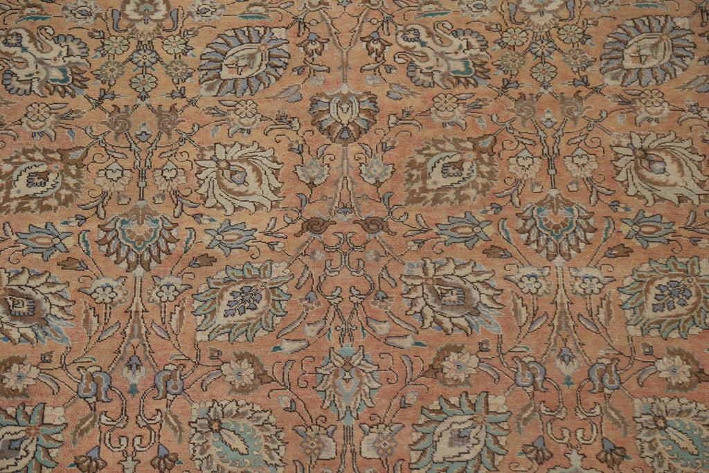 All-Over Floral Tabriz Persian Area Rug 9x12