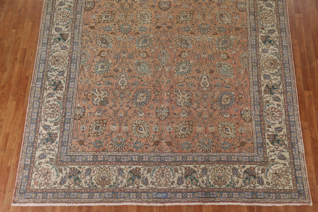 All-Over Floral Tabriz Persian Area Rug 9x12