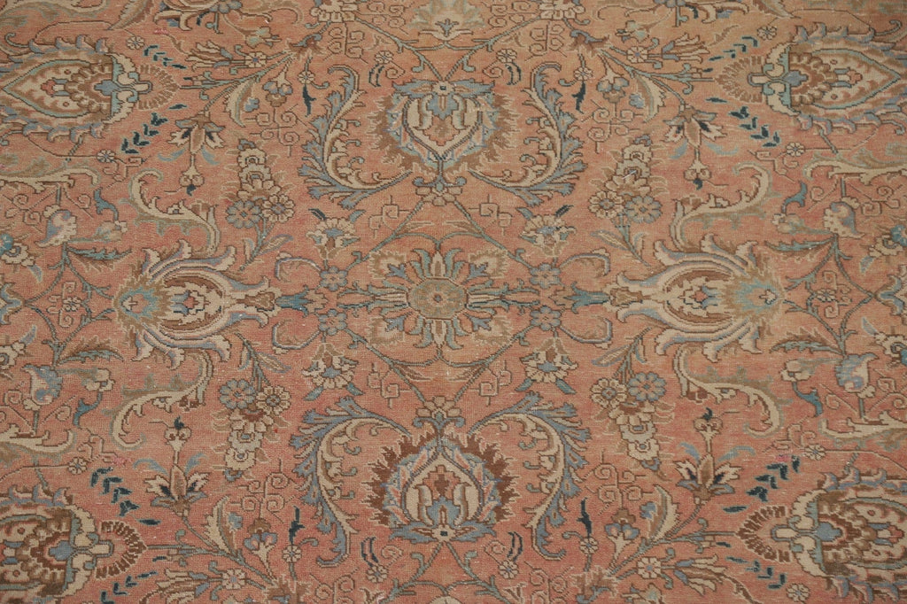 All-Over Floral Tabriz Persian Area Rug 10x12