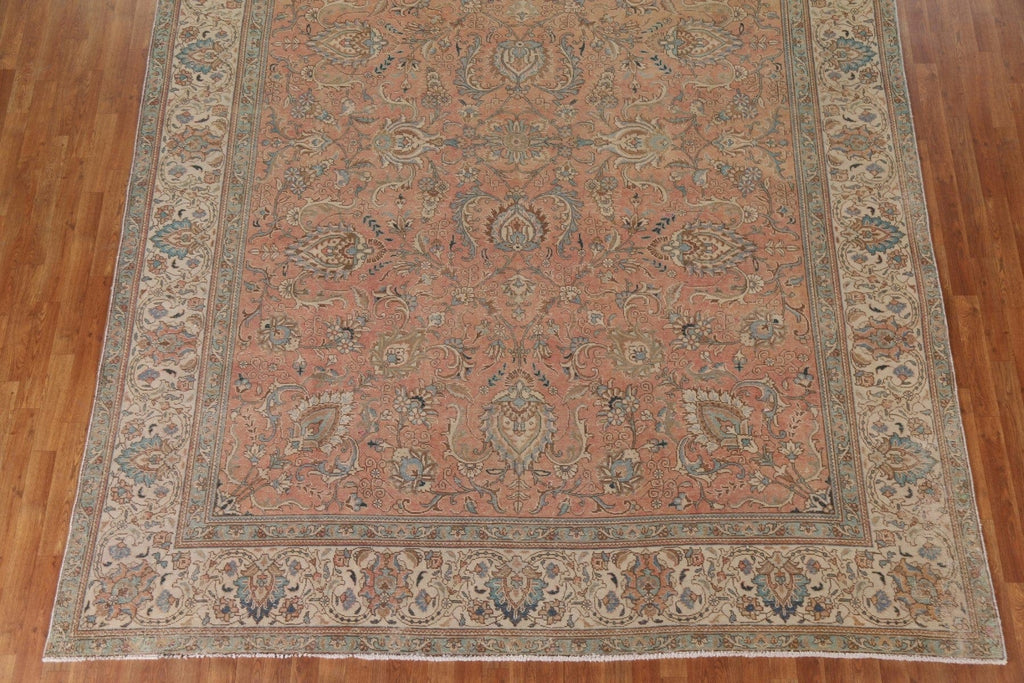 All-Over Floral Tabriz Persian Area Rug 10x12