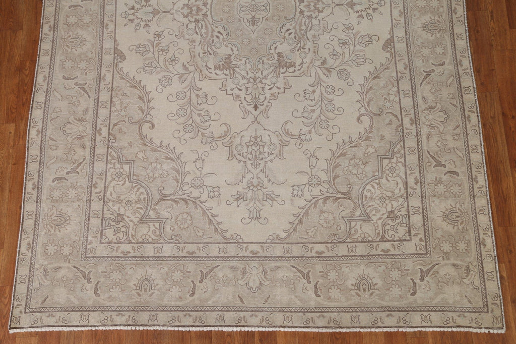 Distressed Tabriz Persian Area Rug 6x9