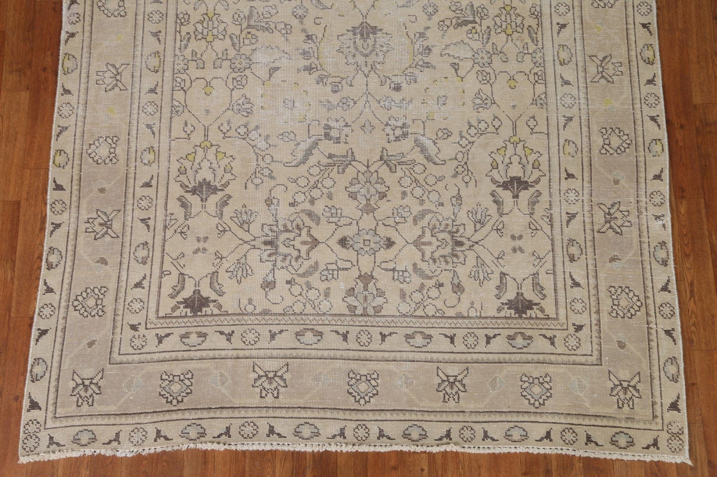 Distressed Tabriz Persian Area Rug 6x9