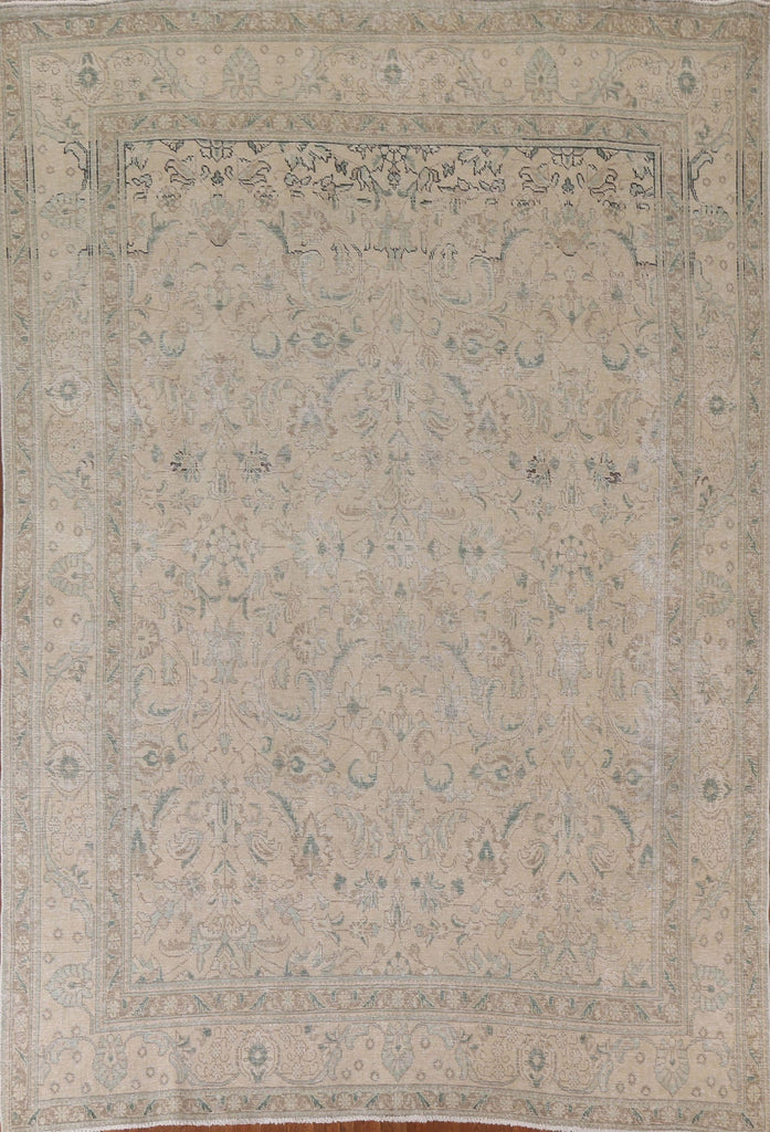 Distressed Tabriz Persian Area Rug 8x11