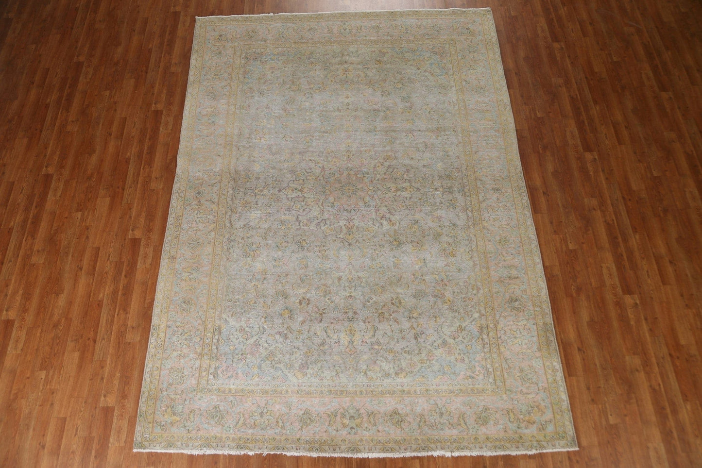 Antique Distressed Tabriz Persian Area Rug 7x10