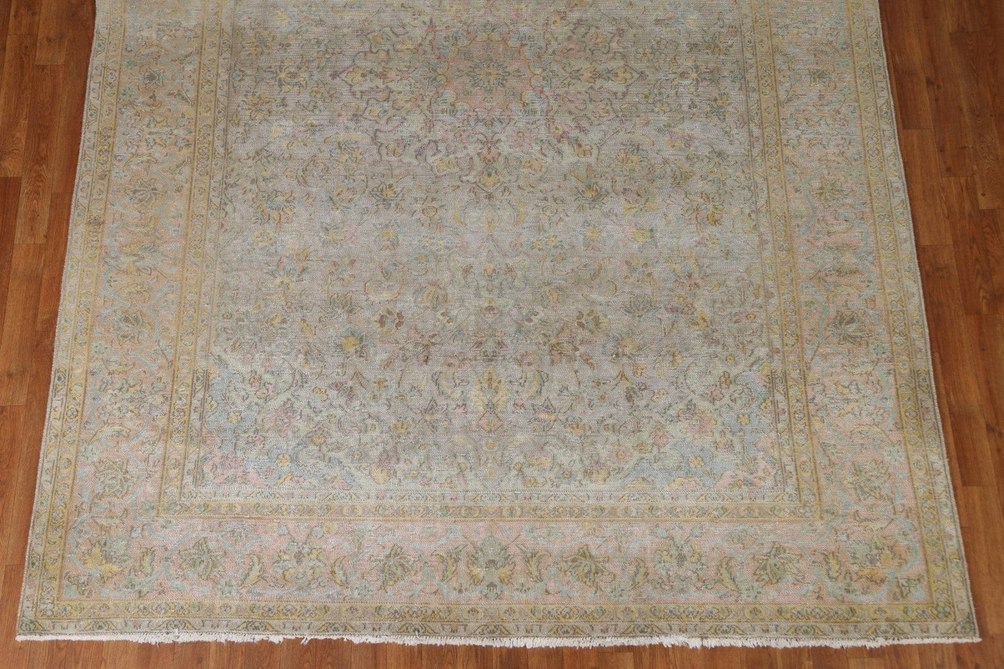 Antique Distressed Tabriz Persian Area Rug 7x10