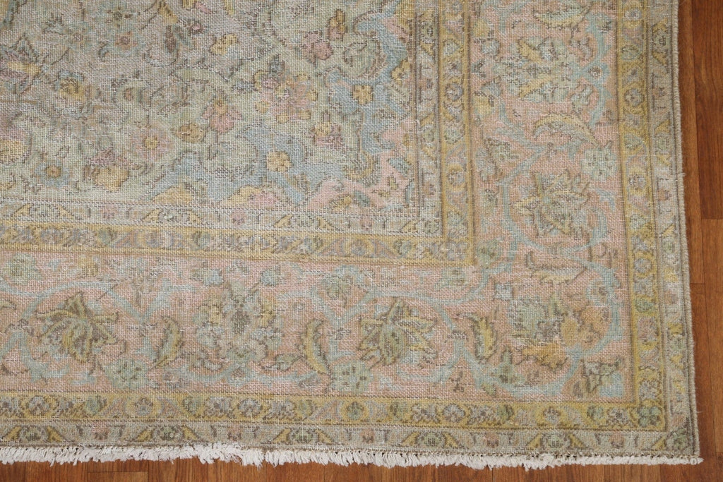 Antique Distressed Tabriz Persian Area Rug 7x10