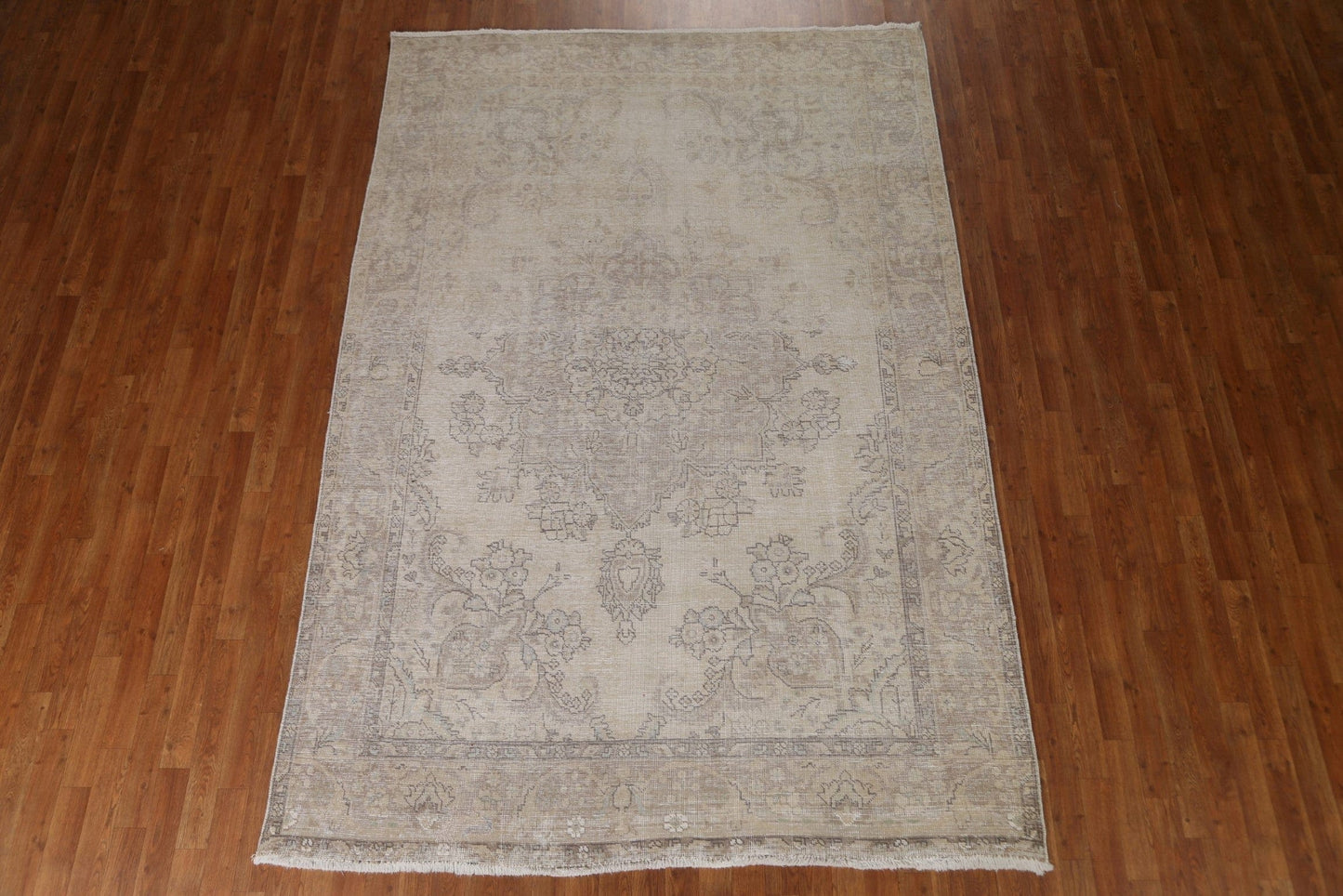 Distressed Tabriz Persian Area Rug 7x10