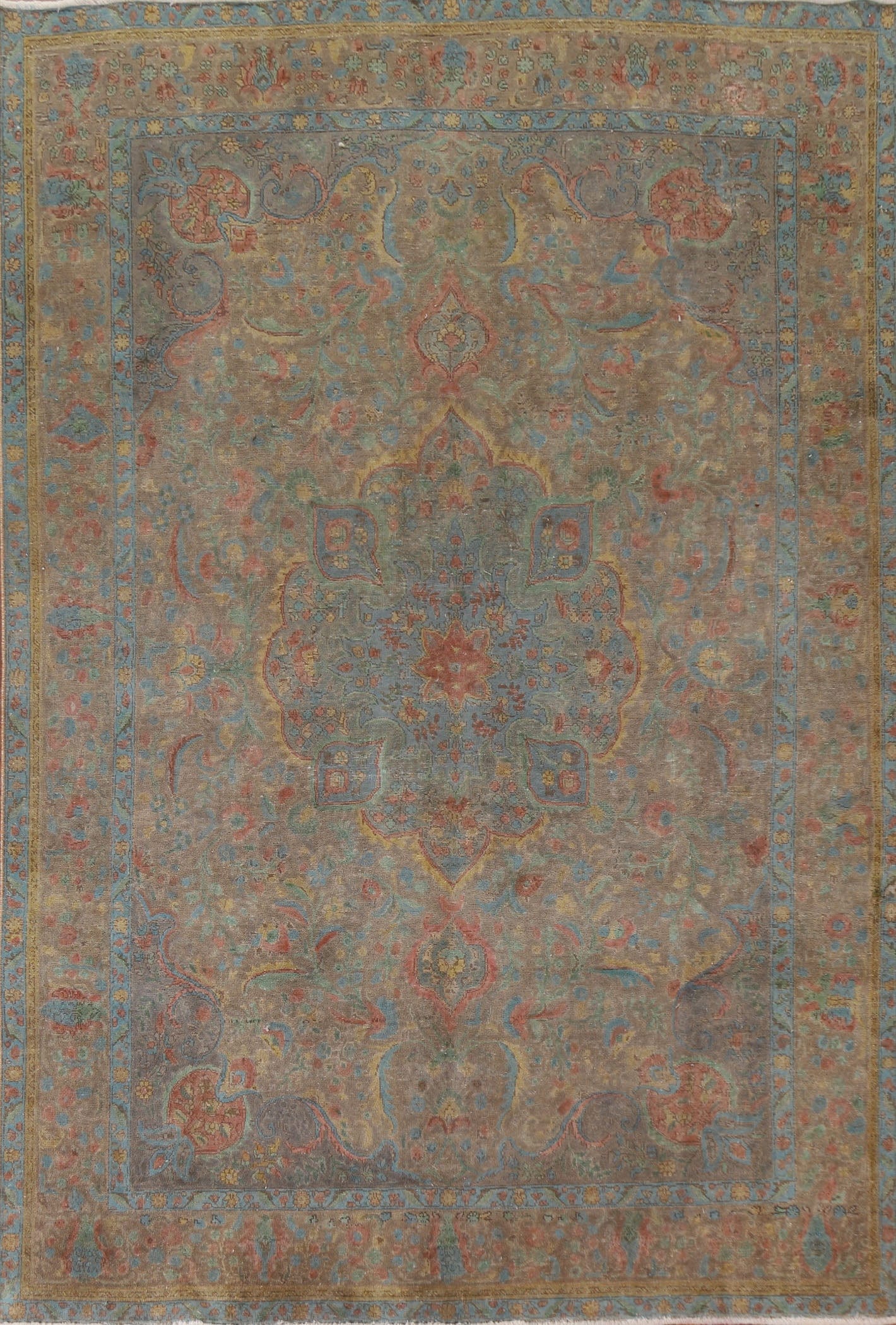 Over-Dyed Tabriz Persian Area Rug 8x11