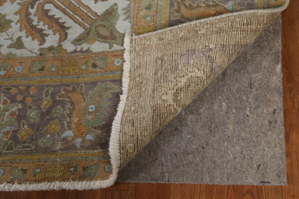 Distressed Over-Dyed Tabriz Persian Area Rug 9x12