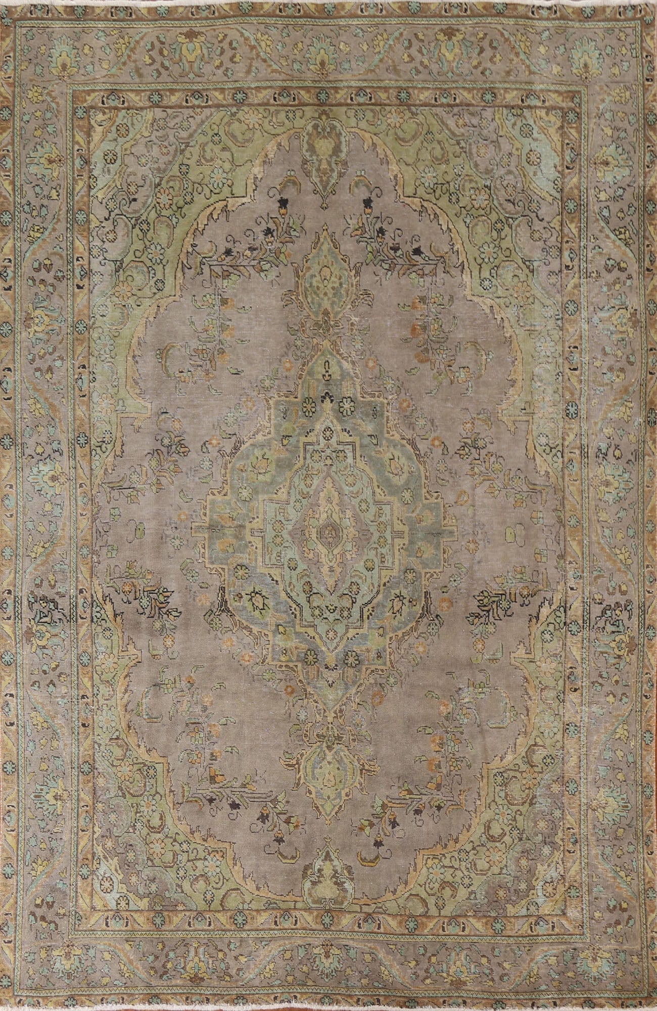 Over-Dyed Tabriz Persian Area Rug 8x11