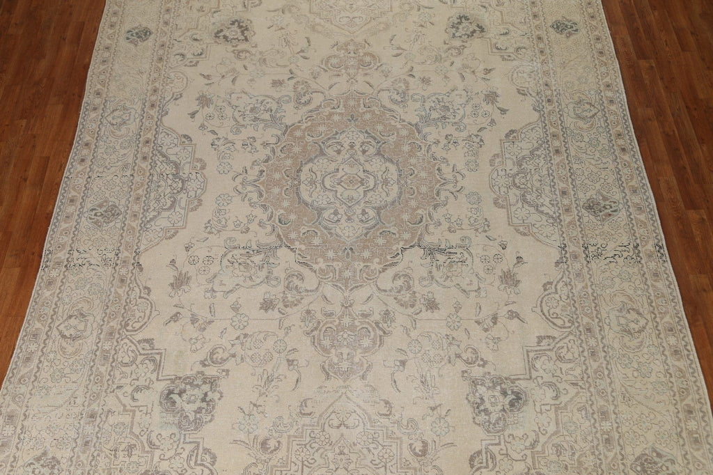 Distressed Tabriz Persian Area Rug 9x13