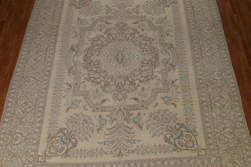 Distressed Tabriz Persian Area Rug 10x13