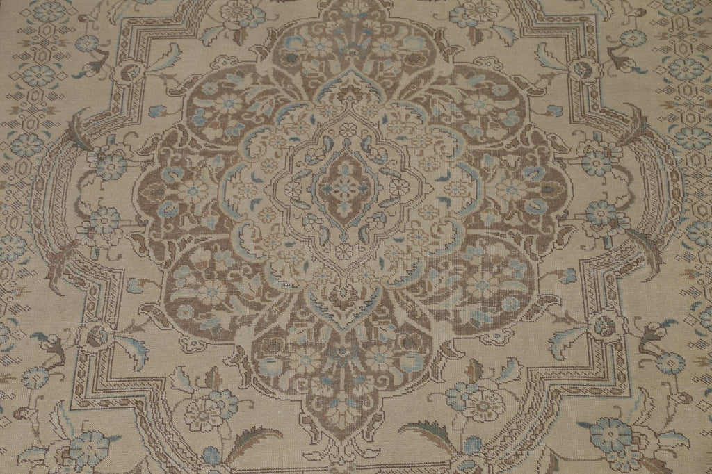 Distressed Tabriz Persian Area Rug 10x13