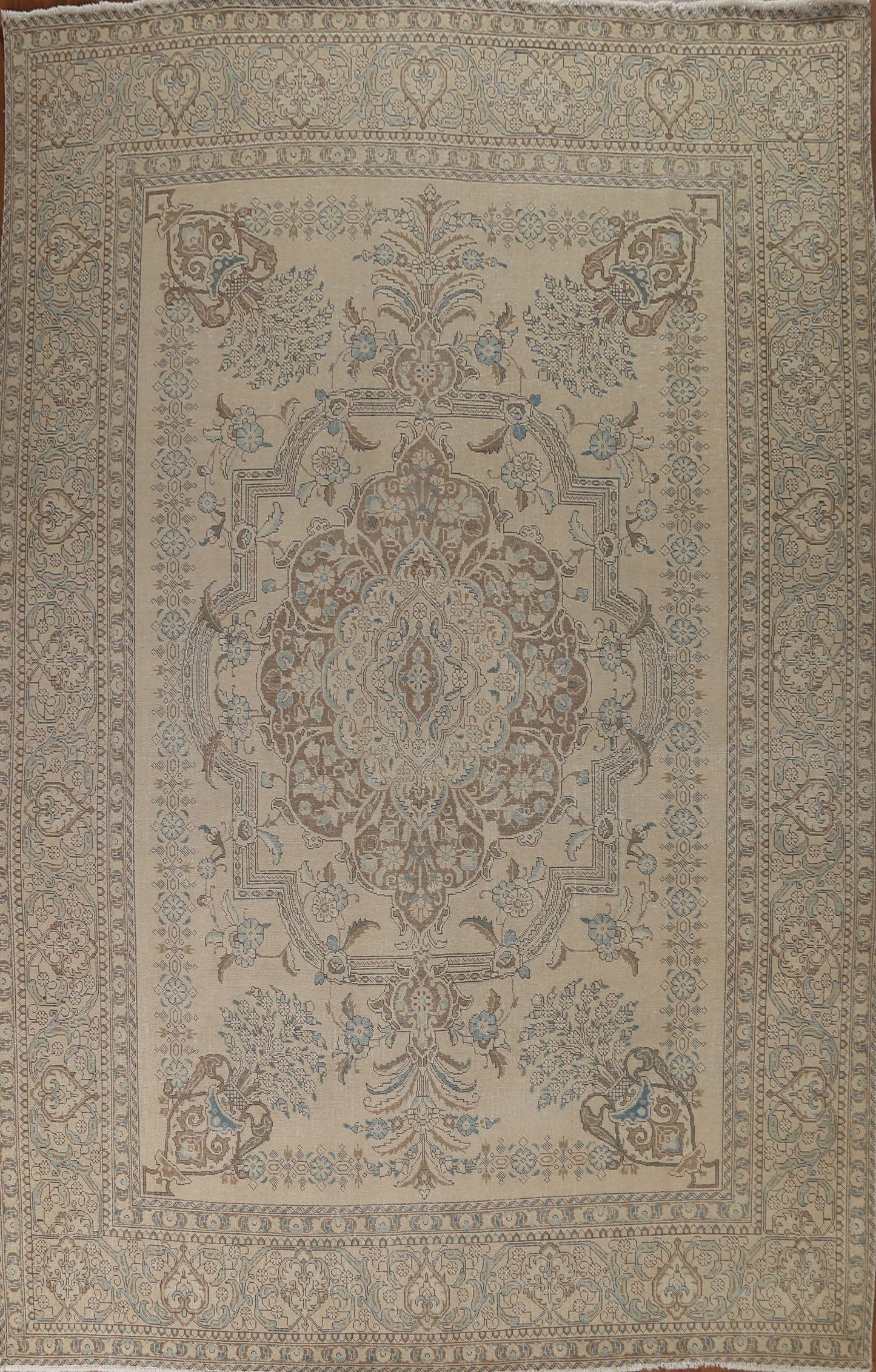 Distressed Tabriz Persian Area Rug 10x13