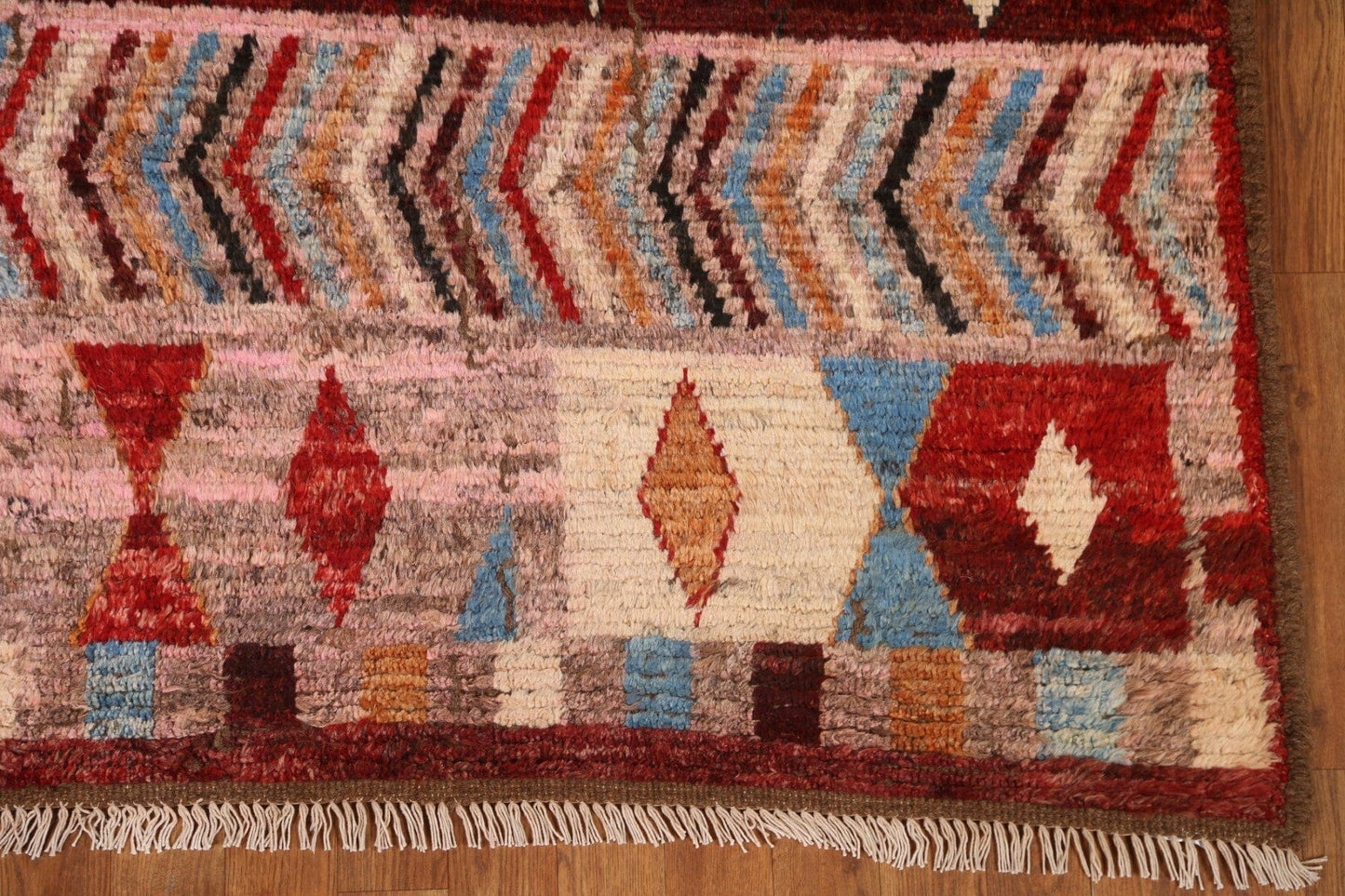 Tribal Wool Moroccan Area Rug 7x9