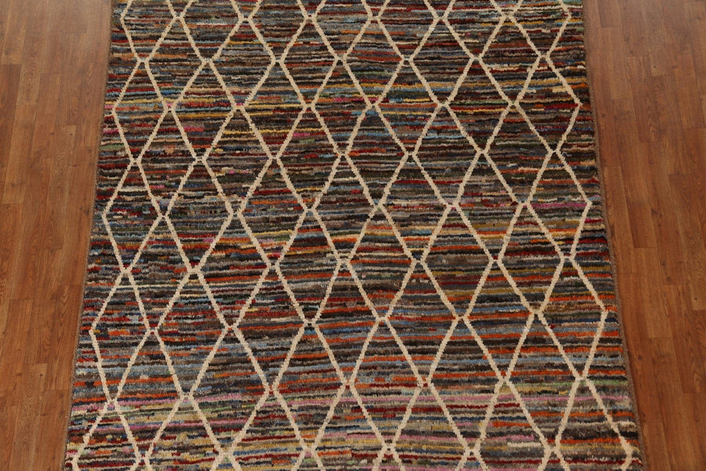 Trellis Moroccan Wool Area Rug 6x10