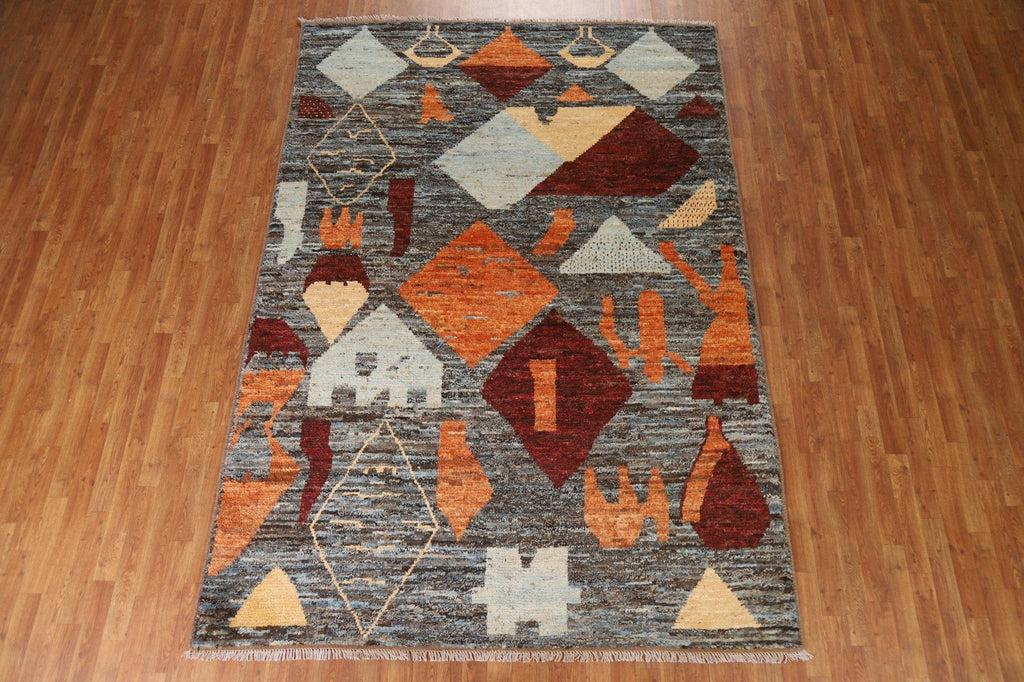 Geometric Moroccan Oriental Area Rug 7x10