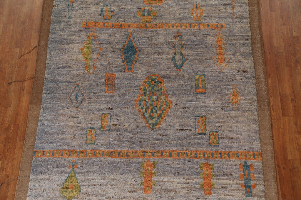 Tribal Moroccan Wool Area Rug 6x10