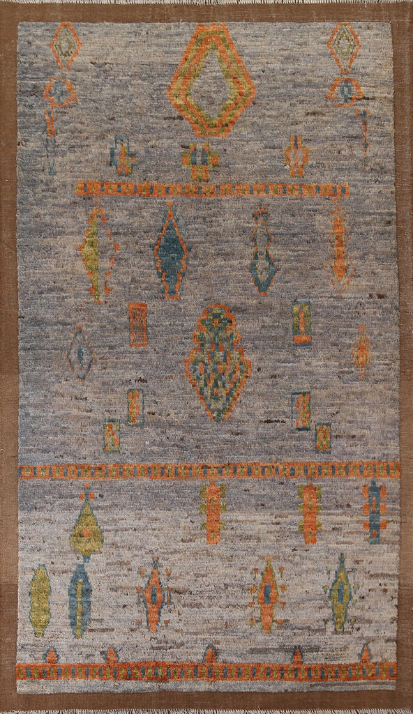 Tribal Moroccan Wool Area Rug 6x10