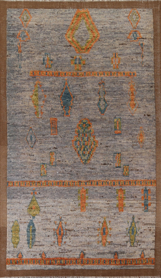 Tribal Moroccan Wool Area Rug 6x10