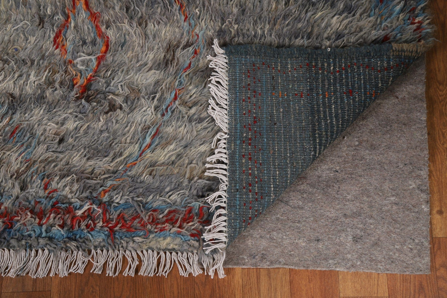 Berber Moroccan Gray Area Rug 9x12