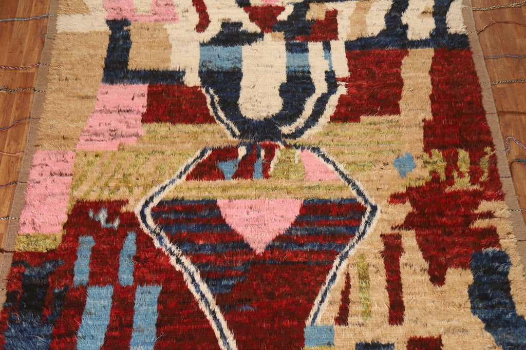 Abstract Moroccan Wool Area Rug 8x10