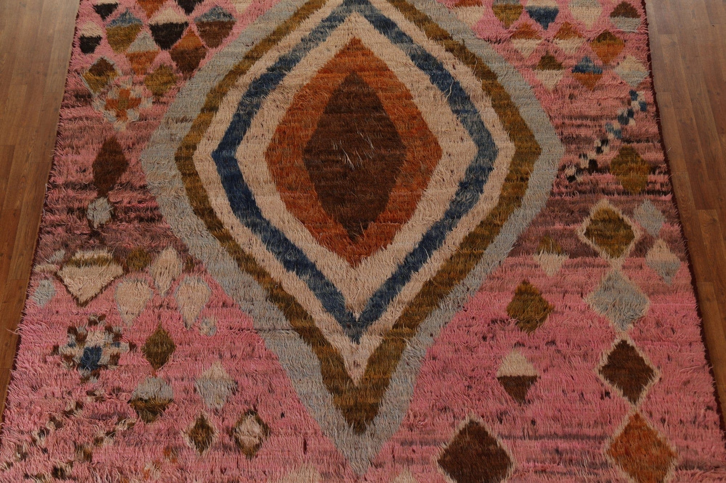 Tribal Moroccan Wool Area Rug 9x12