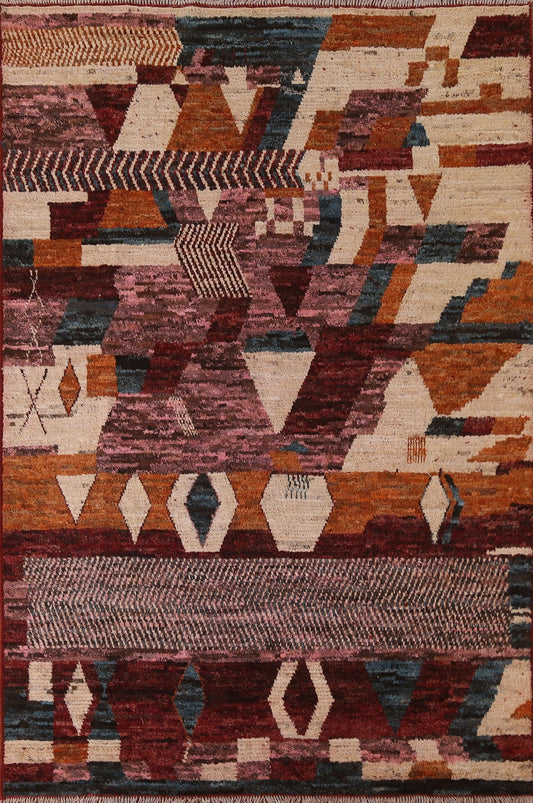 Abstract Moroccan Area Rug 6x8