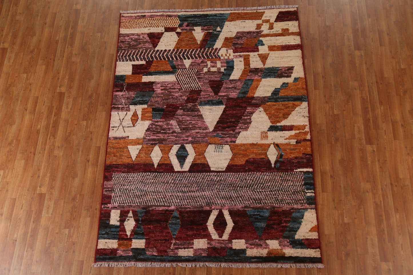 Abstract Moroccan Area Rug 6x8