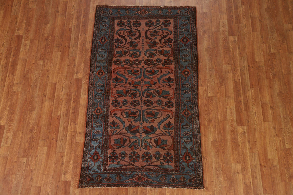 Pre-1900 Antique Vegetable Dye Hamedan Persian Rug 4x6