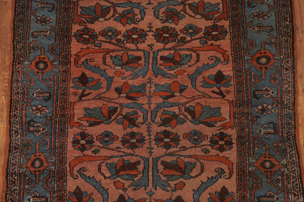 Pre-1900 Antique Vegetable Dye Hamedan Persian Rug 4x6