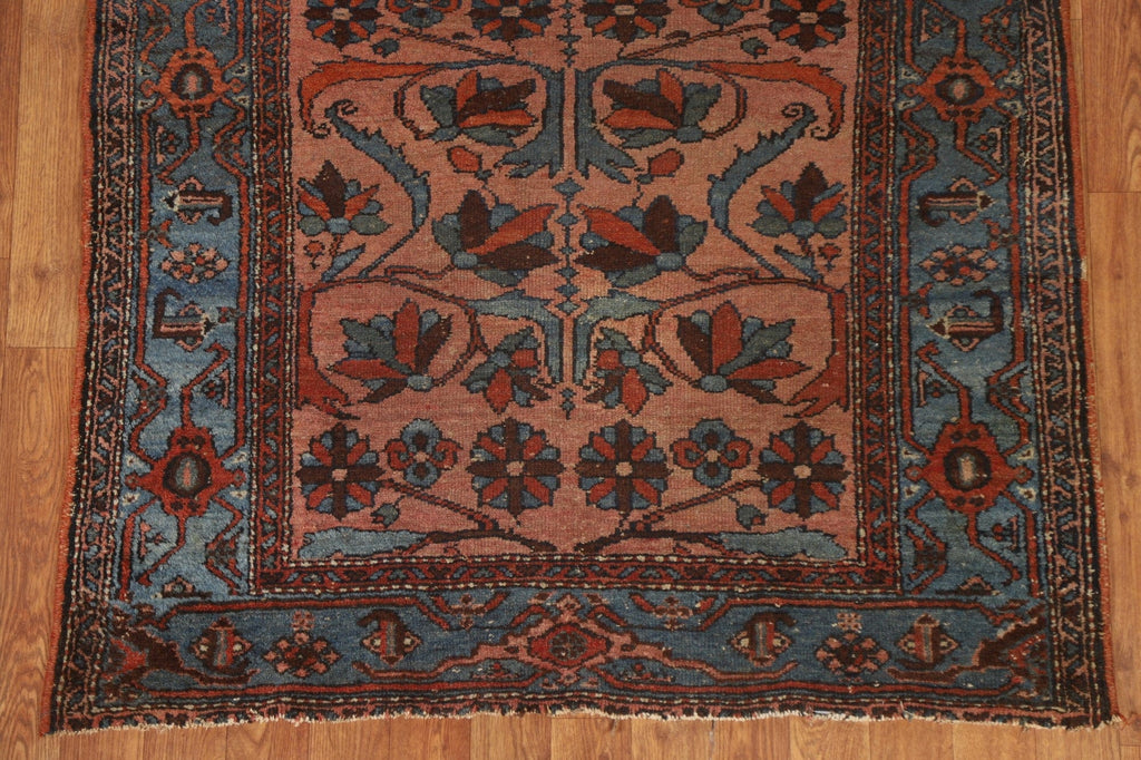 Pre-1900 Antique Vegetable Dye Hamedan Persian Rug 4x6