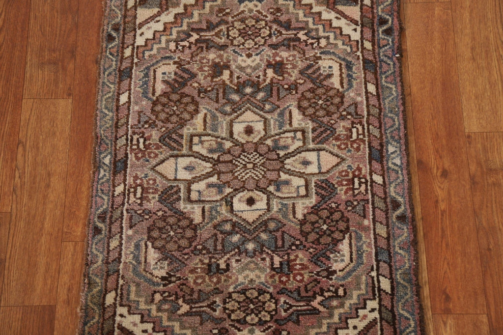 Vintage Geometric Hamedan Persian Rug 2x3