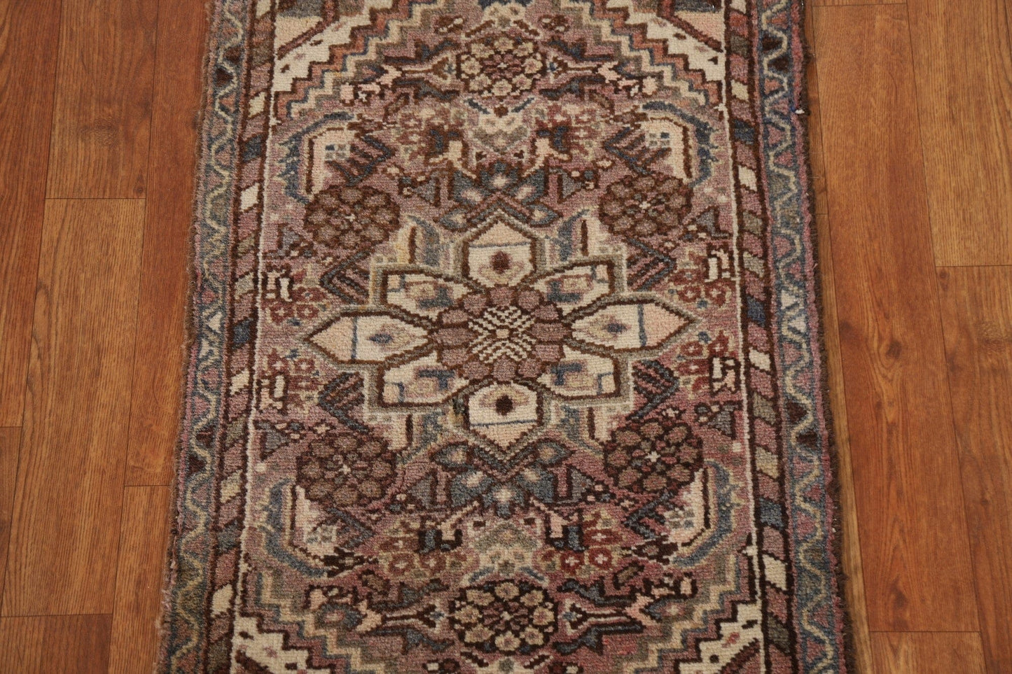 Vintage Geometric Hamedan Persian Rug 2x3