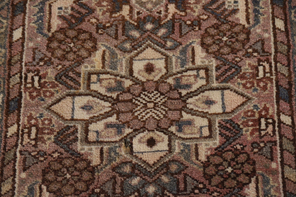 Vintage Geometric Hamedan Persian Rug 2x3