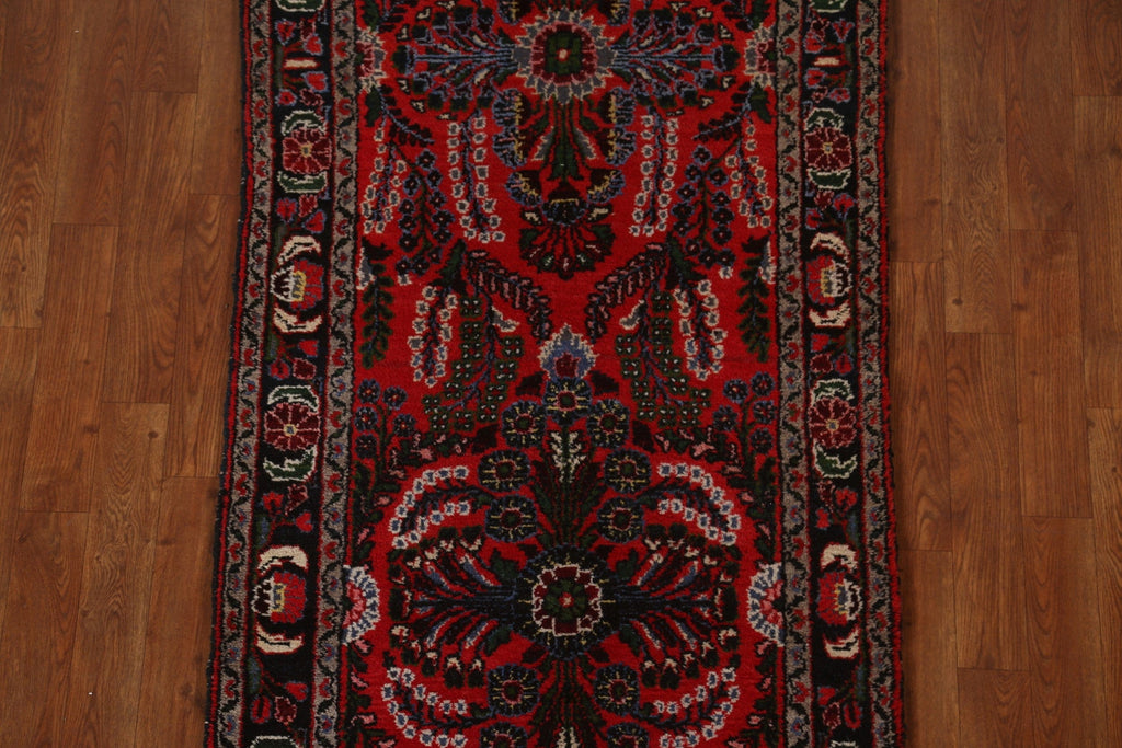 Floral Red Lilian Persian Runner Rug 3x16