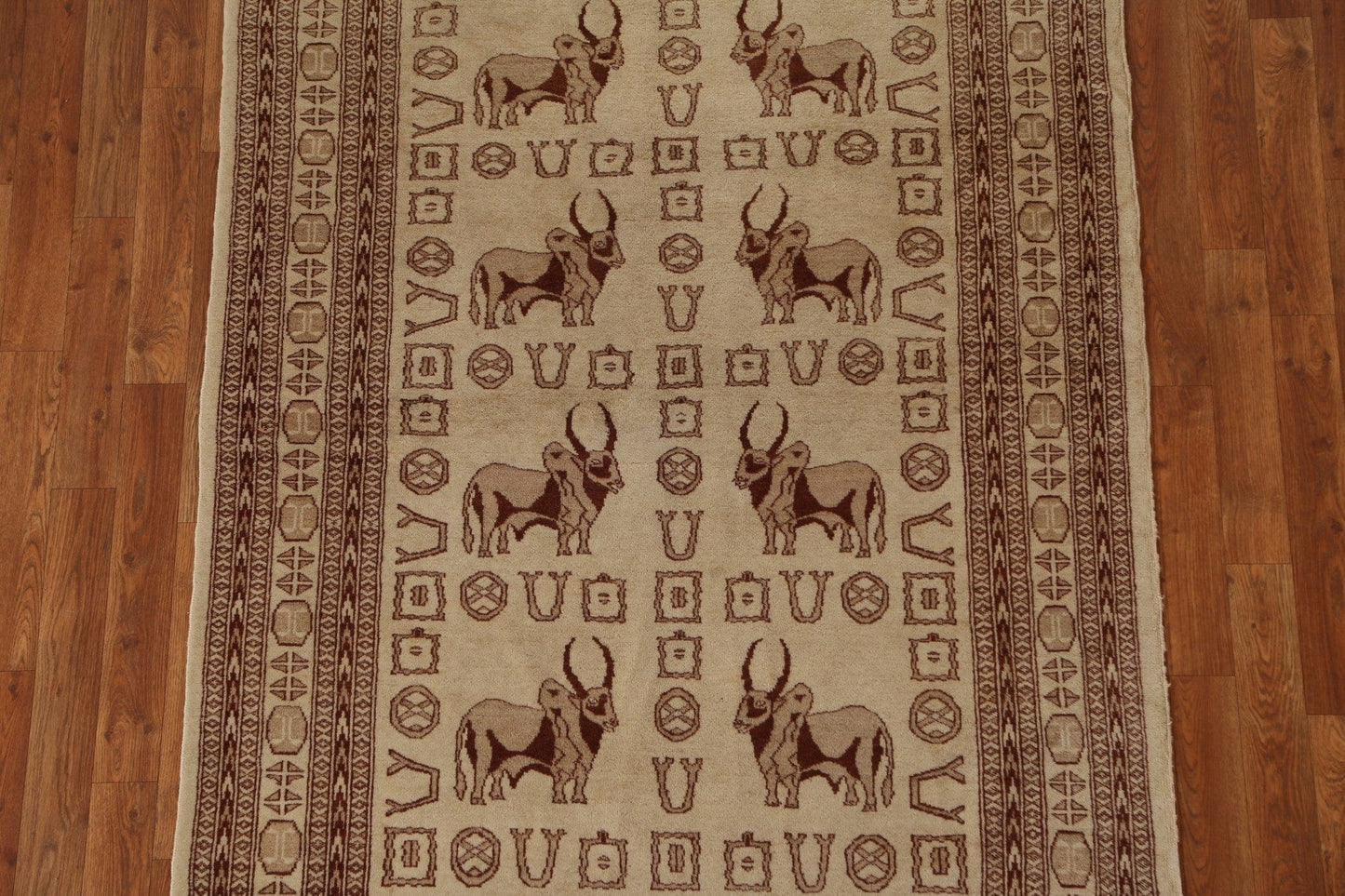 Animal Pictorial Bokhara Oriental Area Rug 4x6