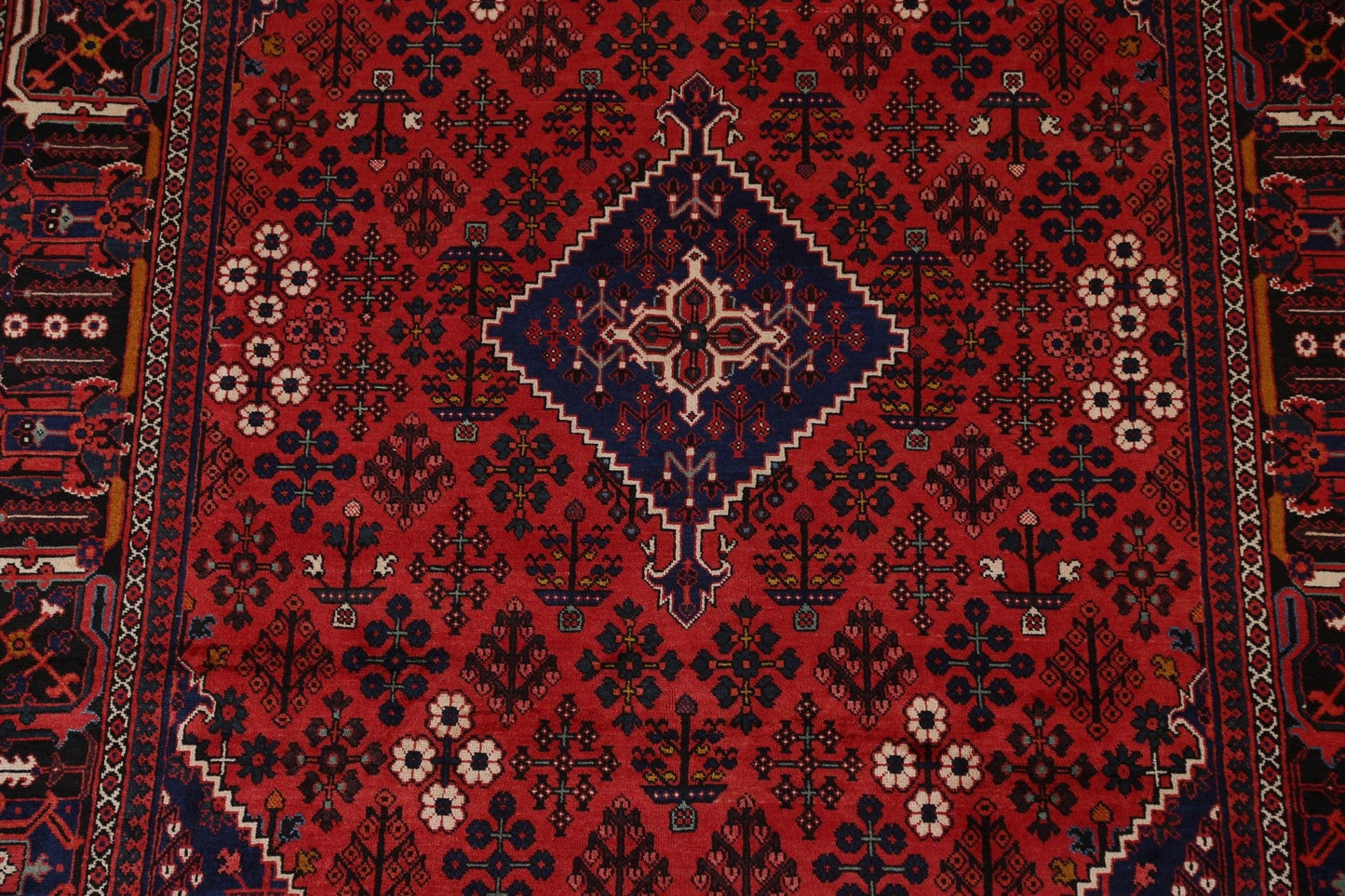 Geometric Red Joshaghan Persian Area Rug 7x11