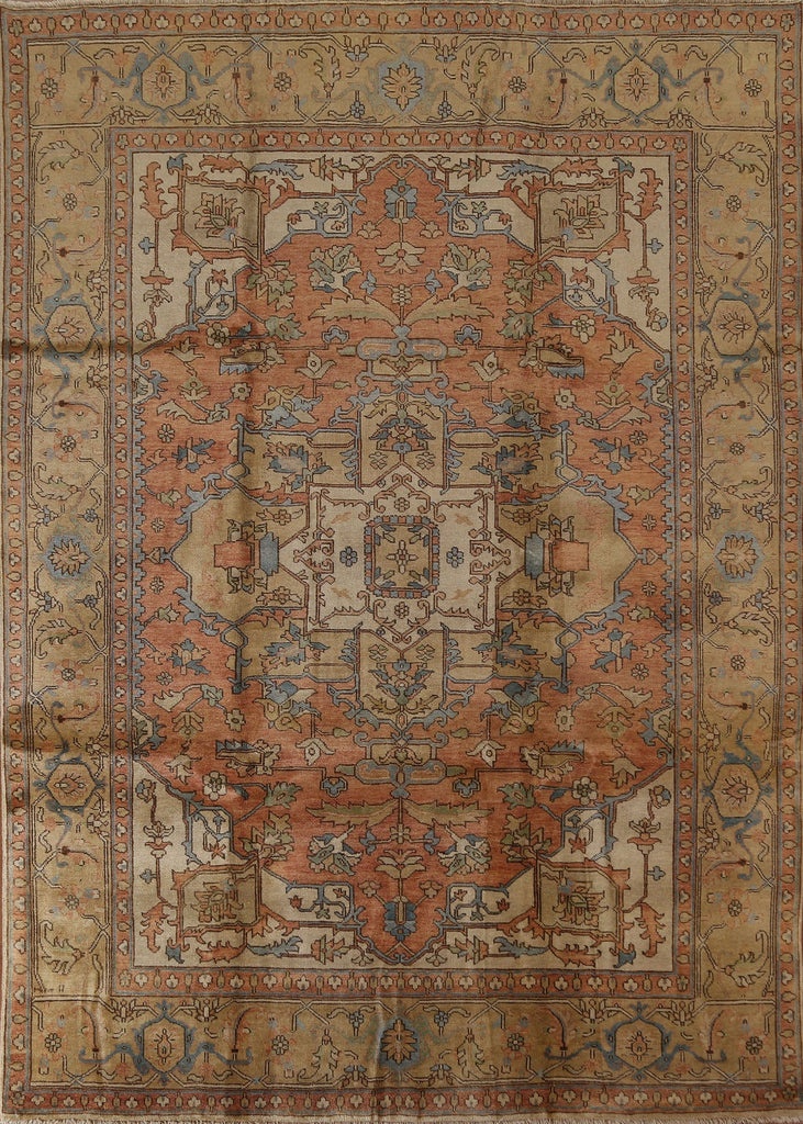 Vegetable Dye Heriz Serapi Persian Area Rug 8x10