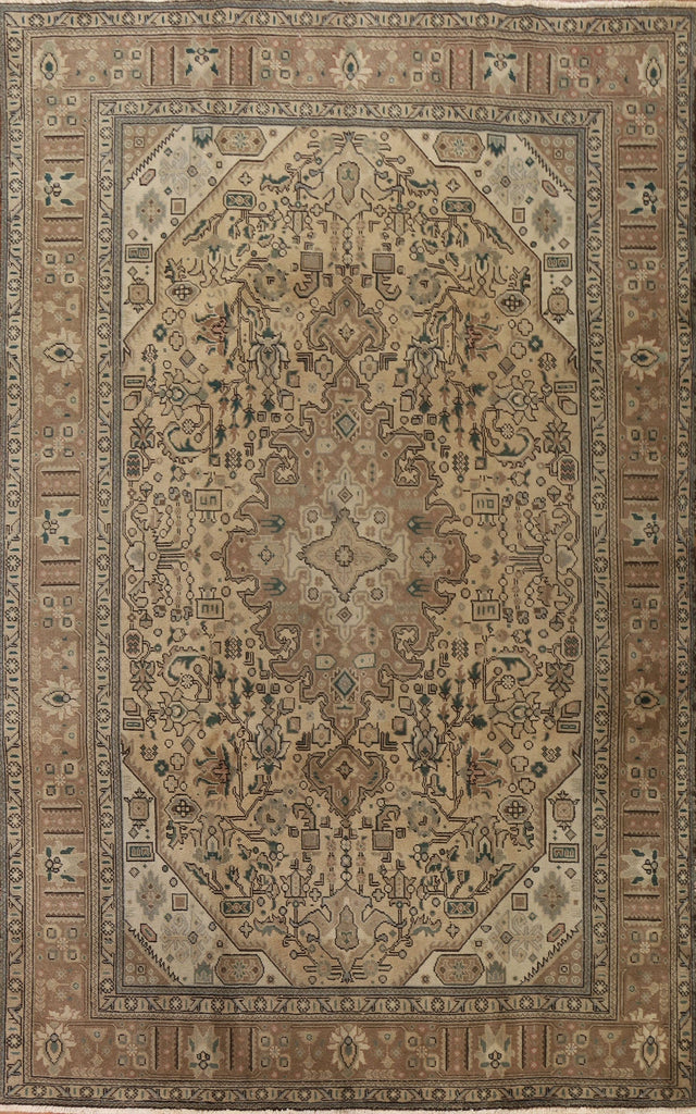 Vintage Tabriz Persian Area Rug 8x11