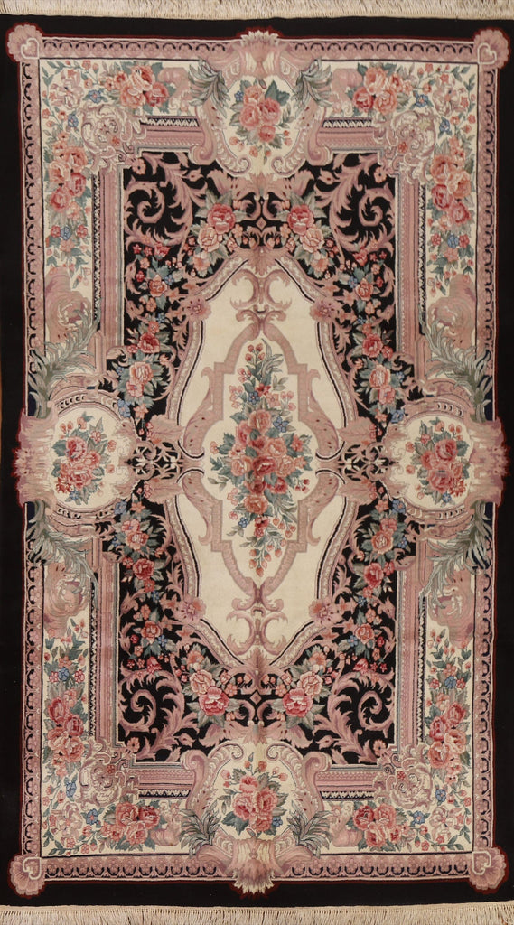 Victorian Style Aubusson Vegetable Dye Area Rug 6x9