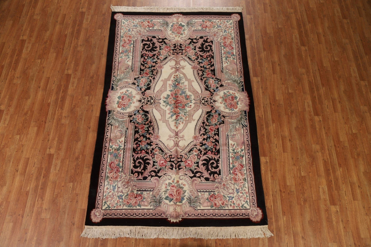 Victorian Style Aubusson Vegetable Dye Area Rug 6x9